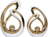 JKUDTQL 2 PCS White Gold Decor Accent Ceramic Statue White Mid Century Modern
