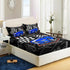 Set 3PCS,1 2 AILONEN Blue Racing Car Fitted Sheet Twin Size, Speed Sports Car Bed Sheet for Kids Boys Teens,Extreme