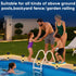 6 Pack Swimming Solar Pool Lights for Framed Above Ground Pools - Super Bright Warm White Pool Lights for Above Ground