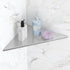 Qeke Bathroom Corner Shelf, Recessed 12" Shower Shelf Caddy, SUS304 Stainless Steel