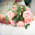 Meiliy 60pcs Bulk Artificial Greenery Rose Leaves for DIY Wedding Bouquets, Centerpieces, Party Decorations, Rose Vine