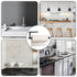 Paper Towel Holder, Under Cabinet Self Adhesive Kitchen Countertop Wall Mount Holder with Screws, Black