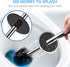 SetSail Toilet Brush, Compact Toilet Bowl Brush and Holder with 304 Stainless Steel Handle, 2 Packs