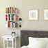 Wallniture Minori Washed White Floating Shelves for Wall Storage, Set of 3 Wood Bathroom Shelves with White Brackets