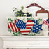 4th of July Cartoon Mouse Patriotic Throw Pillow Cover - 12 x 20, Rectangular America USA Outdoor Home Decor