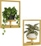 Bamworld Gold Plant Stand Indoor, Plant Hanger Wall Planters for Indoor Plants