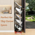 5 Patinao Sloping Narrow Shoe Rack Tiers - Free Standing Vertical Shoes Racks for Small Spaces and Corner, Shoe Storage