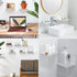 8 Pack 4'' 2 Small Wall Shelf, Acrylic Shelves Display Ledges for Storage & Decoration, Small Floating Shelf for Wall