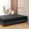 Toodou Soft Brushed Microfiber Black Twin Size Fitted Sheet, Comfortable and Durable Mattress Cover