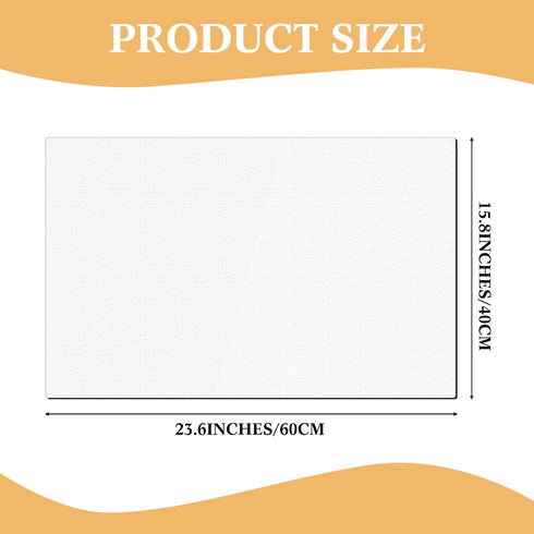 15.8 23.6 Inch, 1.5mm Trimmed Occasion(2 Nightstand Protector, Clear Plastic Table Cover Protector x Thick Rectangle