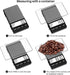 MAXUS Espresso Scale with Timer - 1000g/0.1g Drip Coffee Scale, Handy Barista Scale with Backlit LCD for Fast Reading