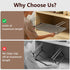 Sincereshe Closet(1-Pack) Expandable Under-Shelf Shoe Rack for - Adjustable Under Shelf Storage Organizer, No-Tool
