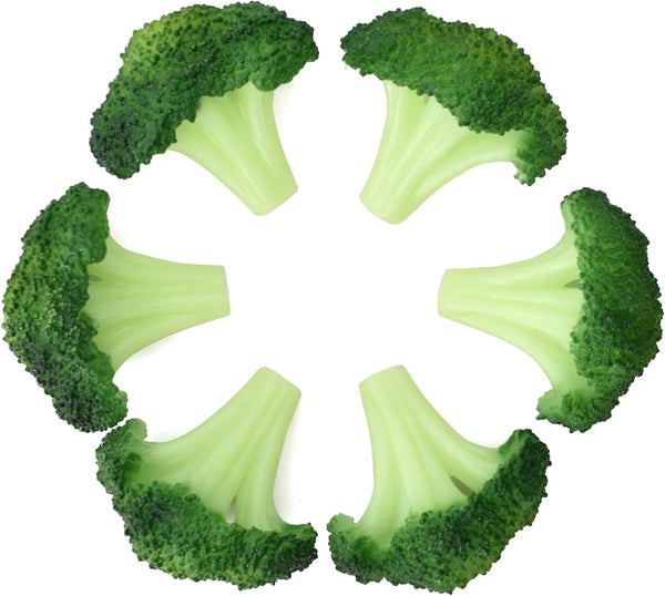 Fake Broccoli Slice Artificial Vegetables Simulation Plastic Lifelike for House Kitchen Party