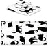 3 Sets, 1 1 1 Set Black Cats Piece Towel Bathroom Bath Towel, Washcloth, Hand Towel, Cotton Fast Dry Soft Absorbent