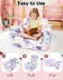 2-in-1 1-3 Kids Couch, Kids Fold Out Couch, Convertible Sofa to Lounger for Girls and Boys, Soft Toddler Chairs Comfy
