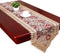 Grelucgo Small Short Burgundy Lace Doily Table Runners Dresser Scarves (13 x 36 inch)