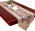 Grelucgo Small Short Burgundy Lace Doily Table Runners Dresser Scarves (13 x 36 inch)