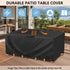 GardenCover 110" 74" 28" 8-12 Patio Furniture Cover L x W x H - Heavy Duty Outdoor Patio Table & Chair Cover