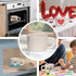 MENGDIDI 2PCS Set, Paint Your Own Mug Kit, Custom Ceramic Mug Painting Blank White Coffee Mugs with Paints and Brushes