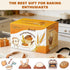Complete Sourdough Starter Kit, Sourdough Bread Baking Supplies, Banneton Bread Proofing Basket with Glass Sourdough