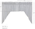 VHC Sawyer Mill Blue 2 Piece Swag Set Kitchen Curtains for Bathroom Living Room Bedroom Window Ticking Striped