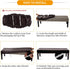 Fuloon Fuax Leather Dining Bench Cover - Anti-Dust Stretch Bench Slipcover Waterproof Seat Cushion Protector