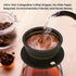 Paperless Collapsible Pour Over Coffee Dripper, Travel Pour Over Coffee Maker Camping with Reusable Metal Filter, Silicone Collapsible coffee filter, Single Cup Coffee Strainer Pour Over Black