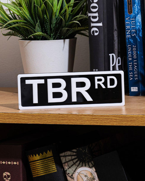 Spelable Library Street Sign, Bookshelf Library Sign, Book Nook decor, 3D Bookshelf Accessories,