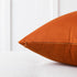 Mixhug Decorative Throw Pillow Covers, Velvet Cushion Covers, Solid Throw Pillow Cases, Burnt Orange, 20 x 20 Inches,