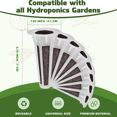 8 600+ 4 Lettuce Seed Pods for All Hydroponics Growing System, Pods with Seeds of Romaine/Butter Head/Red&Green