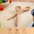 Wooden Kitchen Utensils Set, 14 Inch Comfort Grip Acacia Wood Spoons for Cooking, 2 Spoons, Non-Stick Safe