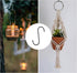 METALLIXITY S Hooks for Hanging (110mm/4), 2Pcs Carbon Steel Extra Long S Shaped Hangers for Plants, Kitchenware, Black