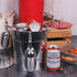 YOUEON 4L Ice Bucket with Scoop and Lid, Galvanized Metal Double Walled Wine Chiller for Parties, Silver