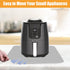 Heat Resistant Mat for Air Fryer, 16 x 20in Countertop Protector, Fireproof Silicone Appliance Slider Mat, Grey