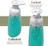 Clear Plastic Foaming Bathroom Countertop Soap Dispensers, Refillable Pump Bottles for Liquid Soap, 3 Pack