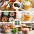 2 Pcs Silicone Muffin Pans for Baking, Non-Stick Food-Grade Air Fryer Liners with 16 Disposable Paper Coated Cups