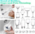 HONGSAGE 2Pcs Cleaning Brushes, Multi-Purpose Right Angle Brush Scrubbing Kitchen Coffeeroom Tearoom Deep Cleaning Edge