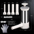 w/4 2.2 LBS Sausage Stuffer Machine Stuffing Tubes, Meat Stuffer Sausage Filling, Homemade Manual Vertical Sausage