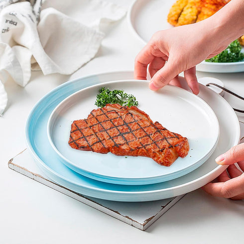 Vkinman 4Pcs Artificial Lifelike Steak Fake Cooked Roast Beef Simulated Food Steak Meat Model for Kitchen Home Market