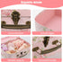 Set of 3 Paperboard Suitcases Storage Box with Lids for Photo Storage, Home Decoration, Gift Decoration (3Pcs, Pink