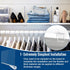 BAUMFEUER 6 Pack Closet Clear Acrylic Shelf Dividers for Shelf Organizer of Bedroom Kitchen Office Bathroom Organizer