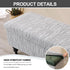 52) Eco-Ancheng Storage Ottoman Cover Rectangle Ottoman Slipcover Folding Storage Bench Cover Footrest Stool Slipcover