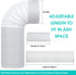 Portable Air Conditioner Hose, 5.1"Diameter & 80"Length with Counter Clockwise Thread, AC Exhaust Vent Hose, Universal Portable AC Hose Kit Parts Accessories