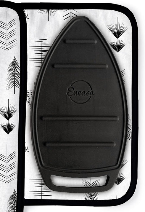 Encasa Homes Ironing Mat/Pad (Small 28"x20") with 3mm Padding & Silicone Iron Rest for Steam Pressing