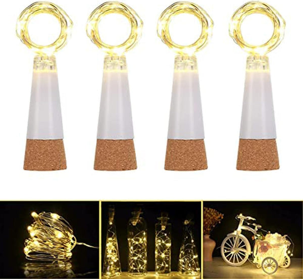 Ceepko USB Bottle Lights Rechargeable, Copper Wire Waterproof Fairy Cork String Lights for