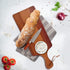 AIDEA Acacia Wood Cutting Board with Handle, 17 x 6 Inch Charcuterie Board for Serving