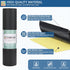 Self-Adhesive Shelf Liner, Waterproof Backed Paper Easy Peel and Stick Contact Liner for Desk Surface (Black)