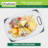 Plastic Cutting Boards for Kitchen, Cutting Board Set of 3, Juice Grooves with Easy Grip Handle, BPA-Free