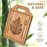 Engraved Bamboo Cutting Board, Grandpa Gifts, 12.3"L x 8.7"W, Birthday Gifts from Grandkids