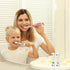 2 Minute Toothbrush Sand Timer for Kids - Set of 2 Small Hourglass in Blue and Pink Smiley